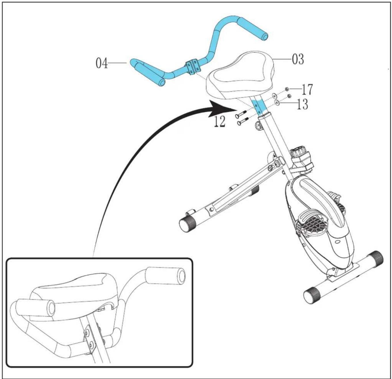 TUNTURI Cardio Fit D20 Deskbike - D-4 - 4