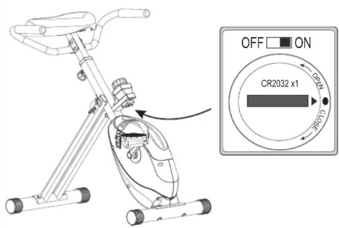 TUNTURI Cardio Fit D20 Deskbike - Erneuerung der Batterie - 1