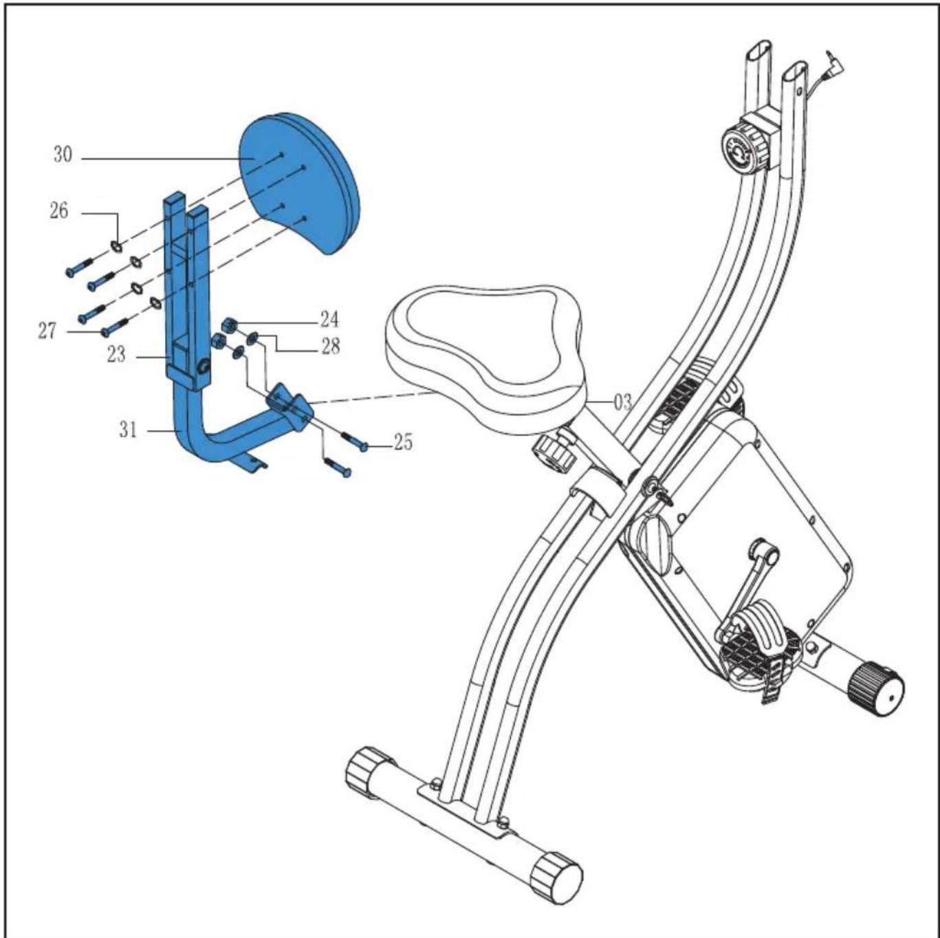 TUNTURI Cardio Fit B25 XBike - D-4 - 1
