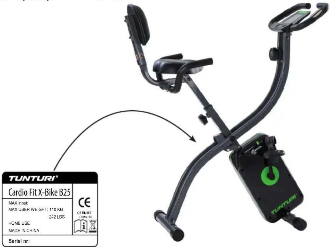 TUNTURI Cardio Fit B25 XBike - 1