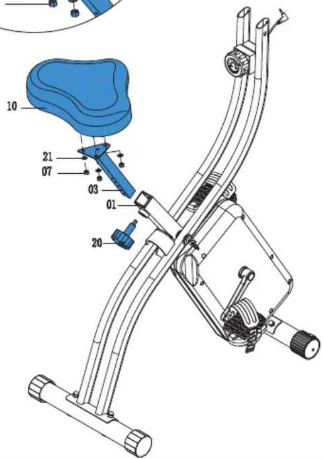 TUNTURI Cardio Fit B25 XBike - D-3 - 2