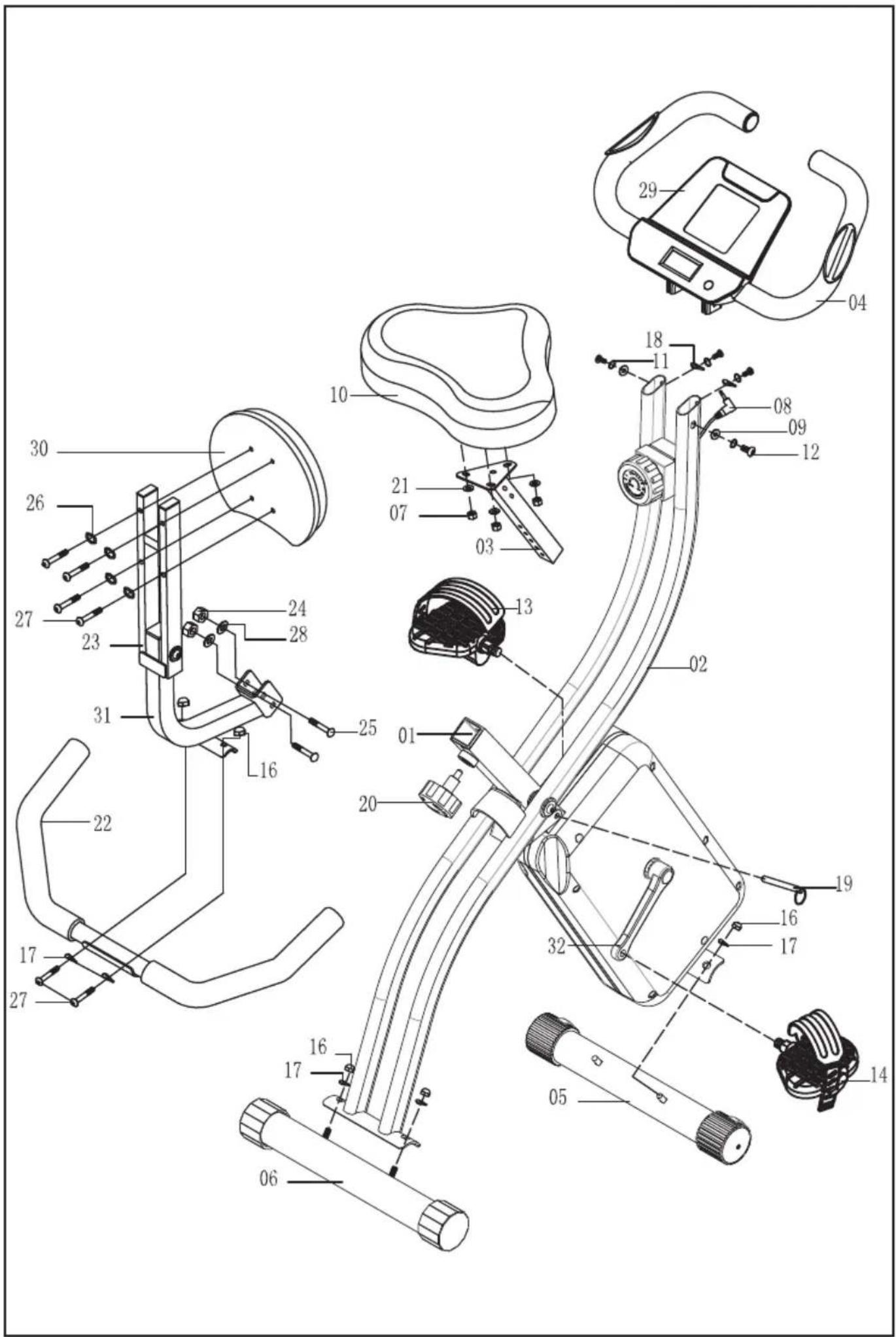 TUNTURI Cardio Fit B25 XBike - Valmistajan vakuutus - 1