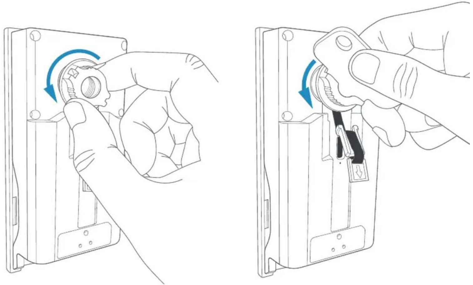 RING Door View Cam - Reliez les montages intérieurs et extérieurs. - 1