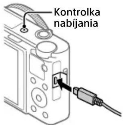 SONY CyberShot DSCRX100 VII - Pripojte fotoaparát s vlozenym akumulátorom do AC adaptéra (je sučastou dodávky) pomocou mikro USB kábla (je sučastou dodávky) a potom pripojte AC adaptor k elektricnej zásuvke. - 1