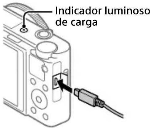 SONY CyberShot DSCRX100 VII - Ligue a-camera ao transformador de CA (fornecido) com a bateria inserida usingo cabo micro USB (fornecido),e ligue o transformador de CA àtomada de parede. - 1
