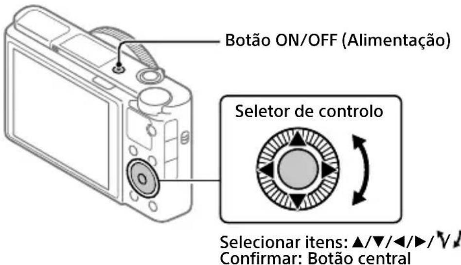 SONY CyberShot DSCRX100 VII - Definir o idioma e o relógio - 1