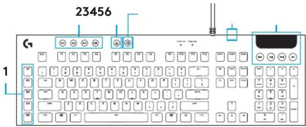 LOGITECH G815 - RECURSOS DO TECLADO - 1