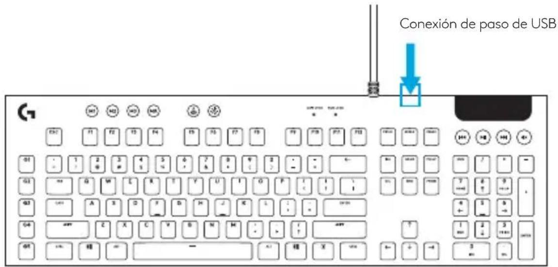 LOGITECH G815 - FUNCIONES DEL TECLADO - CONEXION DE PASO DE USB - 1