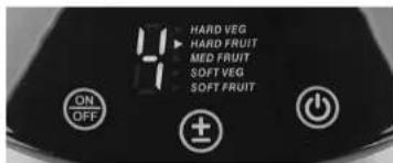 Solis Juice Master Digital 8449 - ▲ DIE FUNKTIONSTASTEN UND DAS DISPLAY - 1