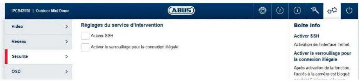 ABUS FUMO50040 - Sécurité des réglages de service - 1