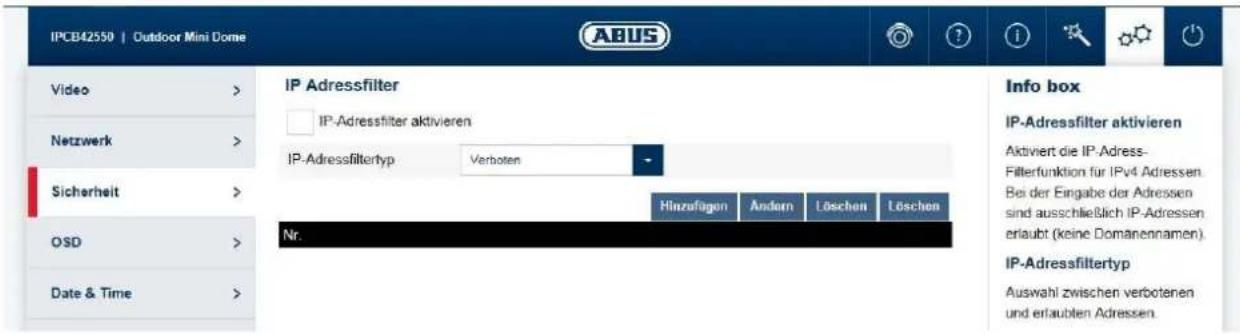 ABUS FUMO50040 - IP Adress Filter - 1