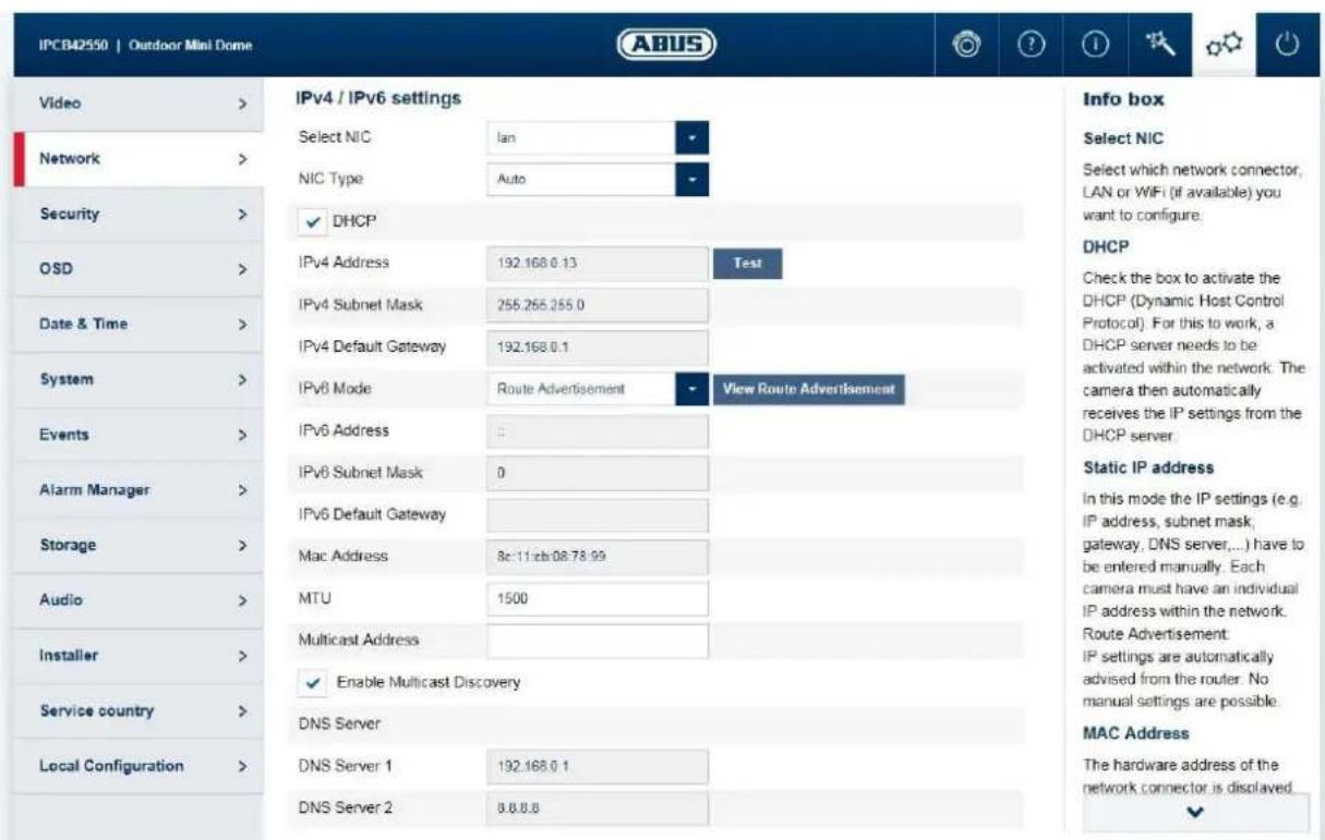 ABUS FUMO50040 - IPv4/IPv6 settings - 1