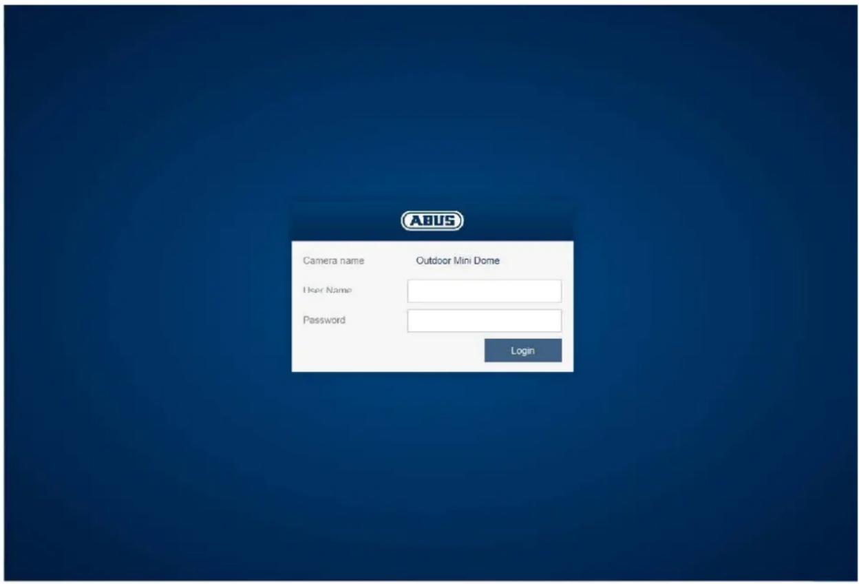 ABUS FUMO50040 - Homepage (login page) - 1
