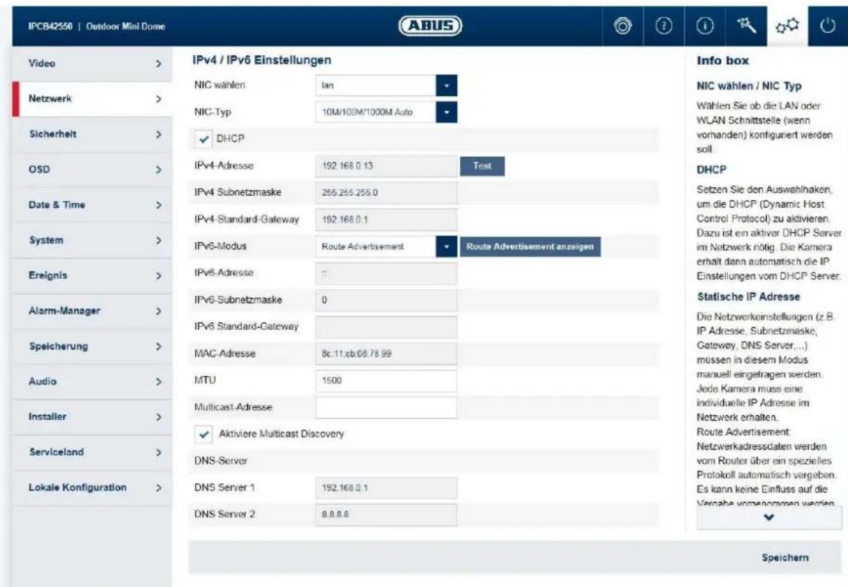 ABUS FUMO50040 - IPv4 / IPv6 Einstellungen - 1