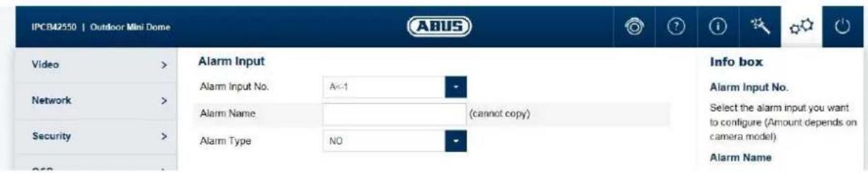 ABUS FUMO50040 - Alarm input (only IPCB42551) - 1