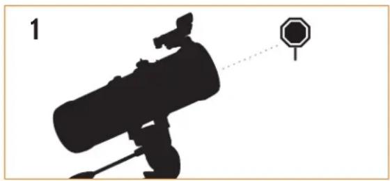CELESTRON AstroMaster 114 EQ - ALIGNING THE FINDERSCOPE - 1