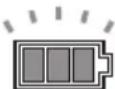 MAKITA DVC864LZX - Indicação da capacidade restante da bateria - 1