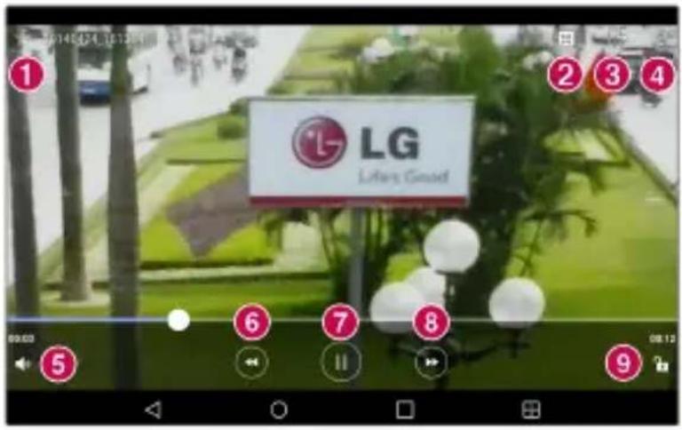 LG G Pad 8.3 LTE - Lecture d'une vidéo - 1