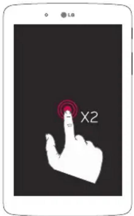 LG G Pad 8.3 LTE - Activation de l'écran à l'aide de la fonction knockon - 1