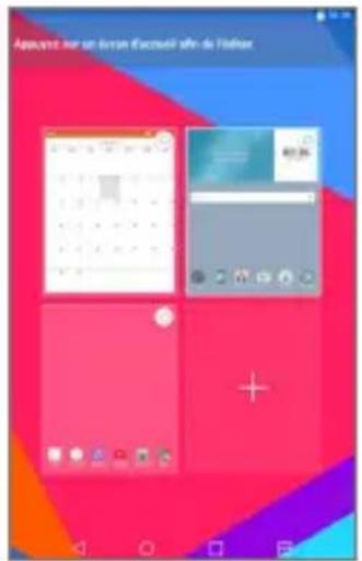LG G Pad 8.3 LTE - Pour afficher d'autres volets de l'écran d'accueil - 1