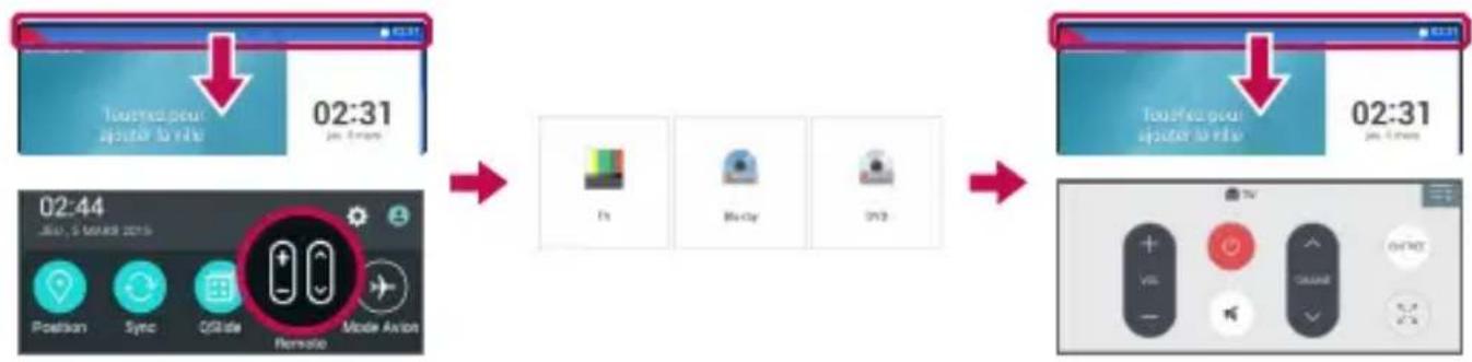 LG G Pad 8.3 LTE - Ouvrir et configurer quickremote - 1