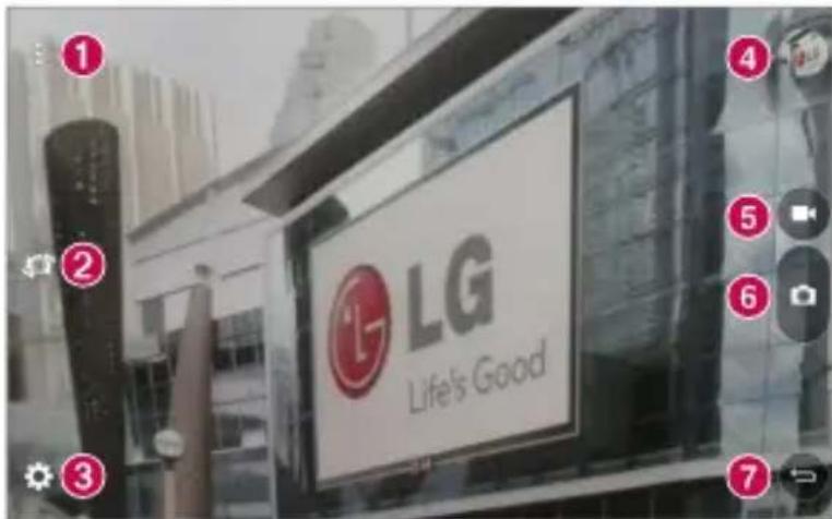 LG G Pad 8.3 LTE - Familiarisation avec le viseur - 1