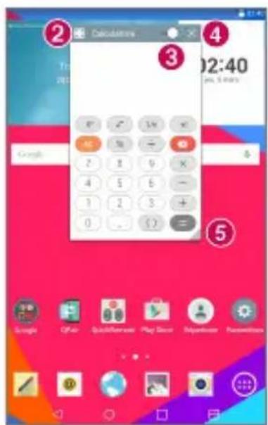 LG G Pad 8.3 LTE - Utilisation de qslide - 1