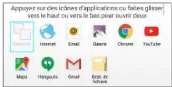 LG G Pad 8.3 LTE - Utilisation de la fonction dual window (double fenêtre) - 2