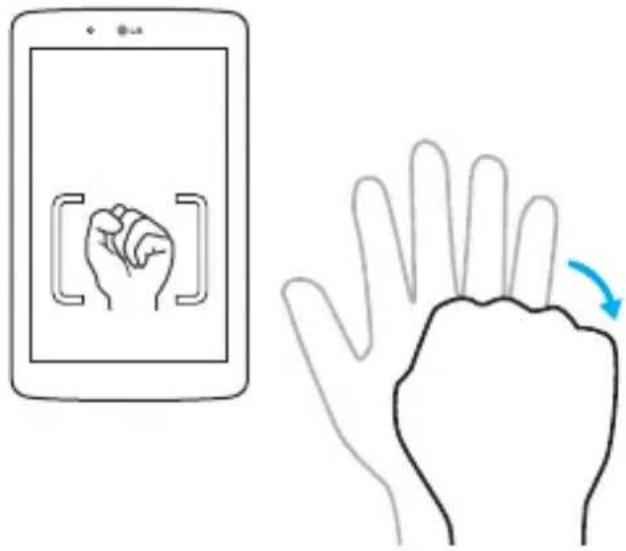 LG G Pad 8.3 LTE - Prise de photo avec geste - 1