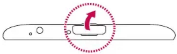 LG G Pad 8.3 LTE - Insertion d'une carte microsd - 1