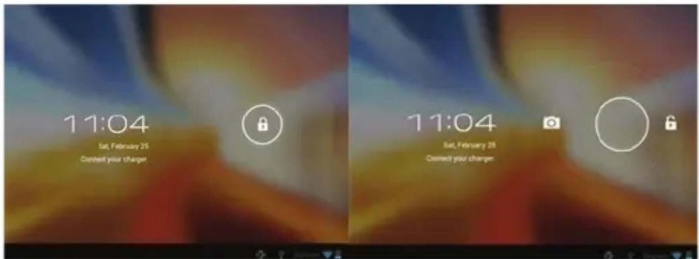 Aqprox Cheesecake Tab XL 2 - Tažením vlevo zobrazije fotoparát prímo - 1