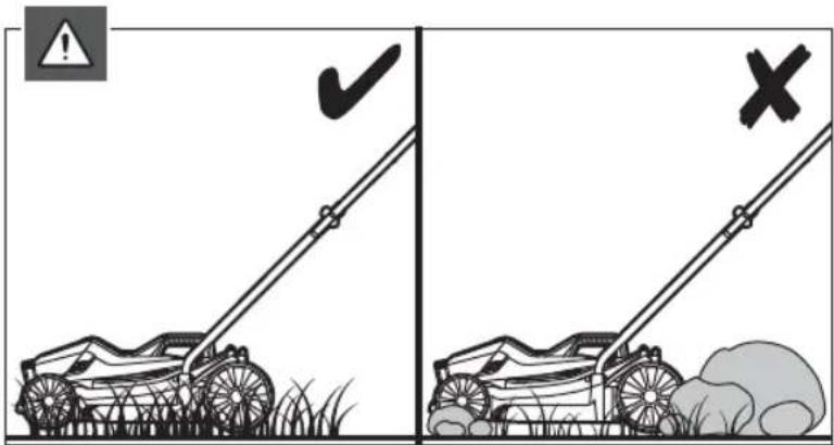 Illustration comparing two lawn law enforcement methods, showing a grassy slope with a checkmark and a cross symbol.