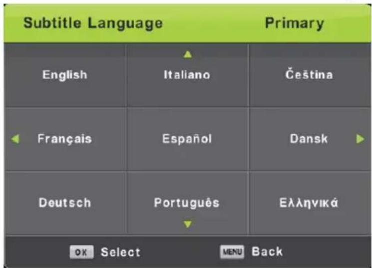 LENCO DVL2862 - Subtitle Language - 1