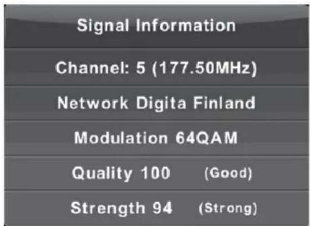 LENCO DVL2862 - Signal Information - 1