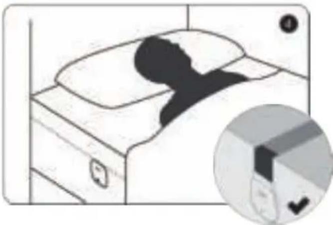MEDISANA Sleepace SC 800 - Activating and positioning the sleep monitor - 5