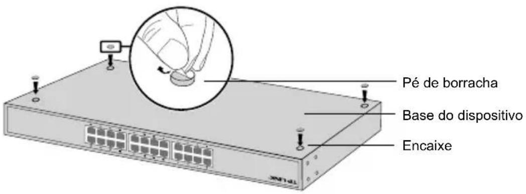 TP-LINK T1600G28PS - - Instalação numa mesa/secretária - 1
