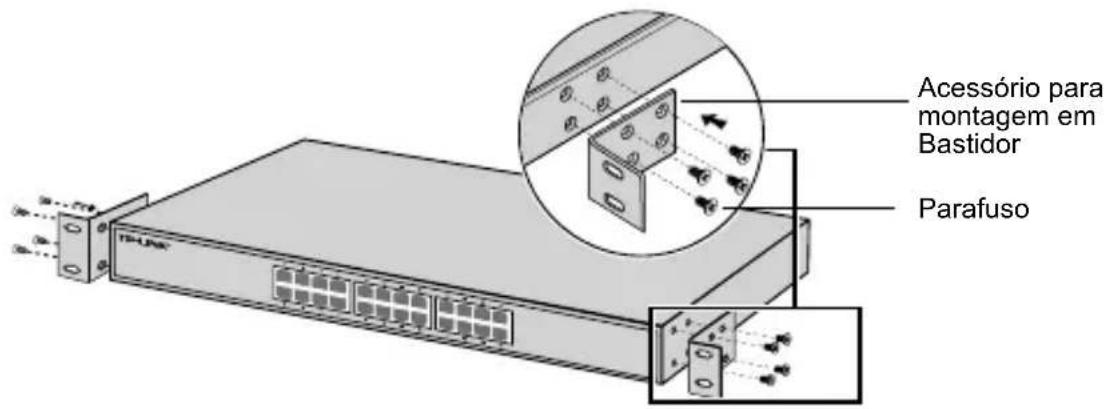 TP-LINK T1600G28PS - - Instalação em Bastidor - 1
