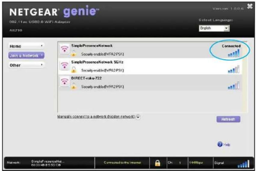 NETGEAR A6210 - Adaptateur USB WiFi - 1