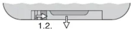 Monacor LSX300TEXT - Replacing the battery - 1
