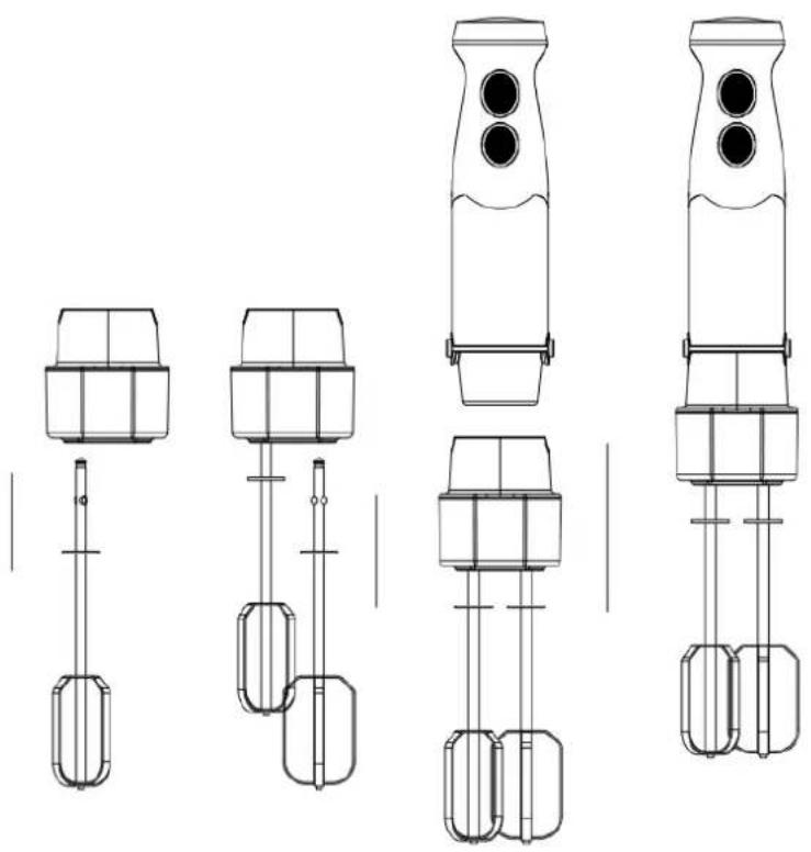 FRITEL HB2879 - HAND BLENDER WITH WHISK SET - 1