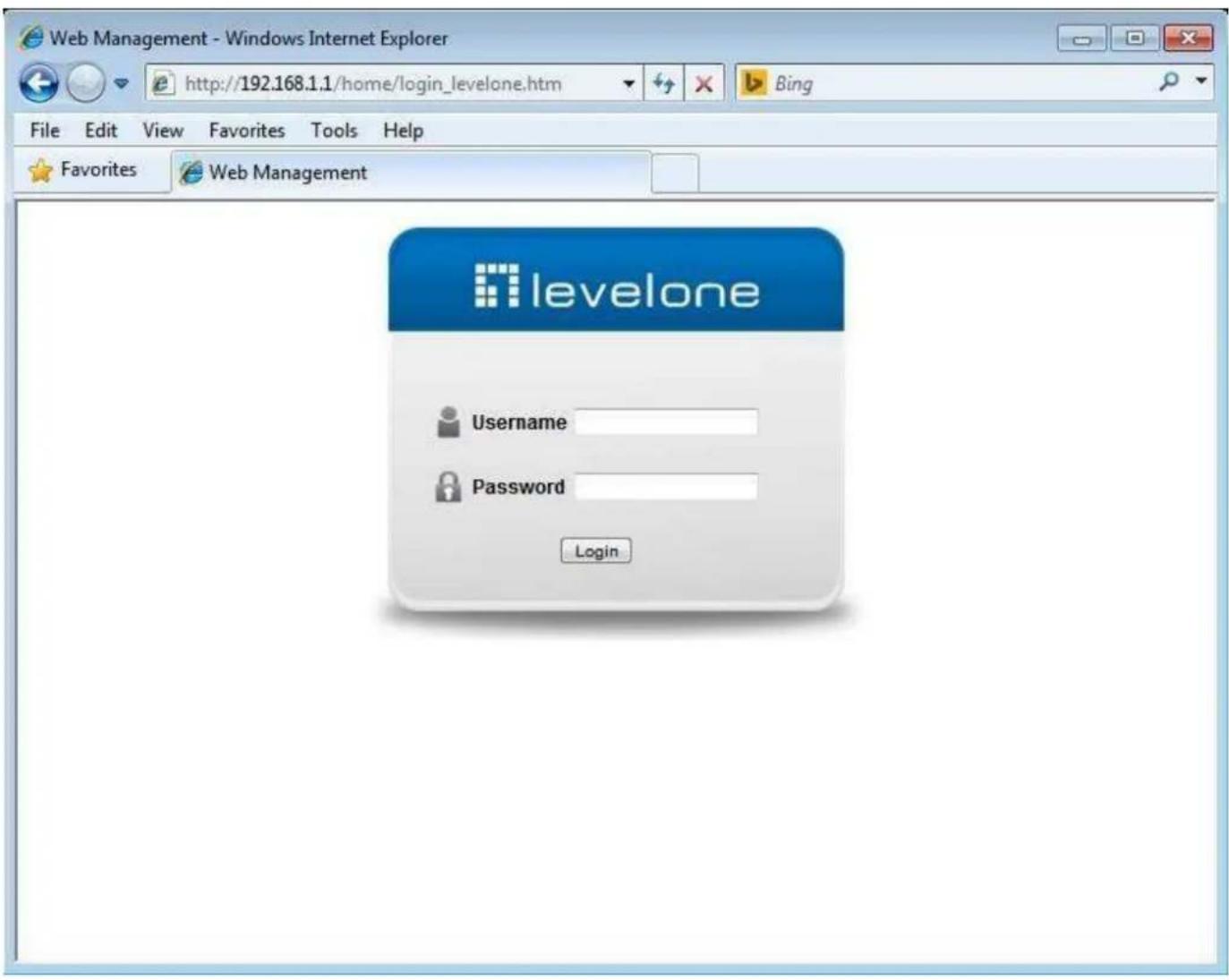 LEVELONE GEL5261 - Iniciar sesión en el equipo - 1
