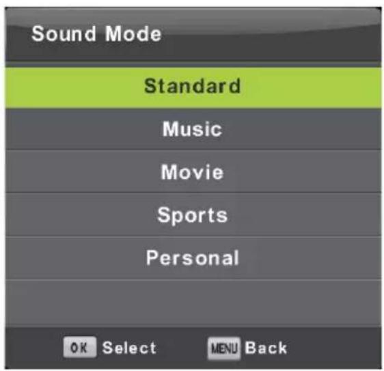 LENCO DVL1662 - Menu Audio - 2