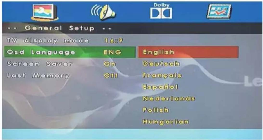LENCO DVL1662 - OSD Language - 1