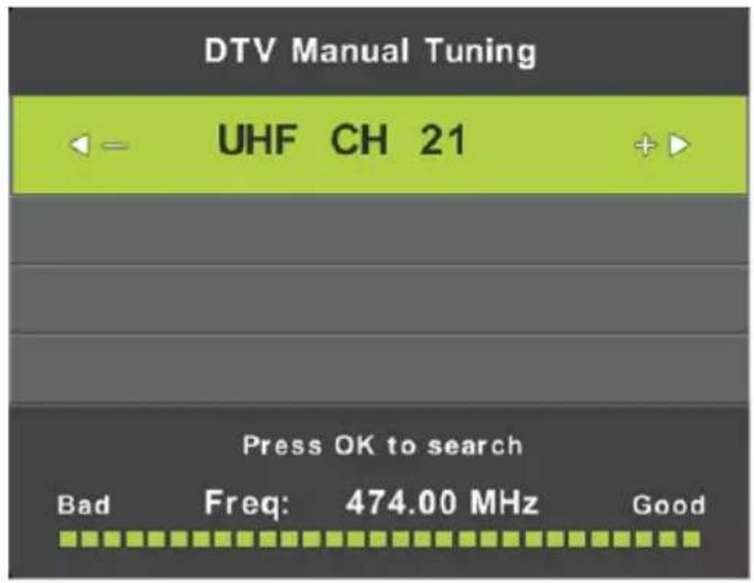 LENCO DVL1662 - DTV Manual Tuning (DTV Handmatig Afstemmen) - 1