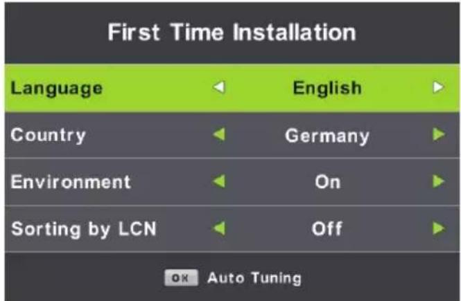 LENCO DVL1662 - Land auswahlen - 1