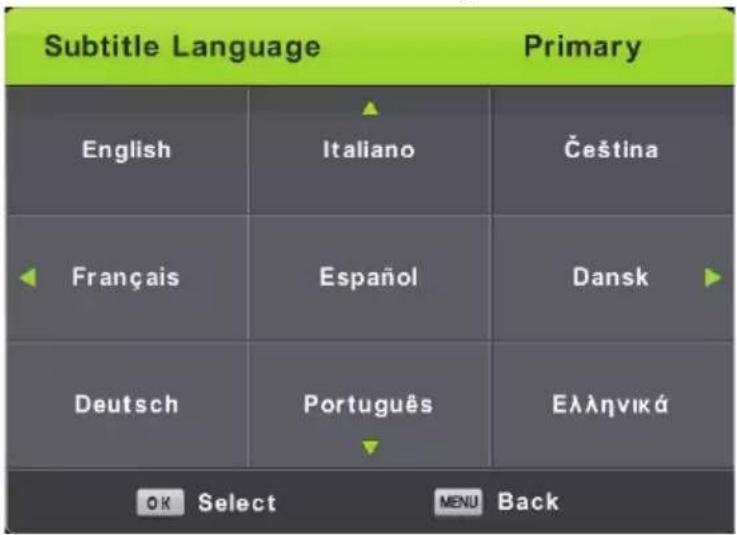 LENCO DVL1662 - Subtitle Language (Untertitel-Sprache) - 1