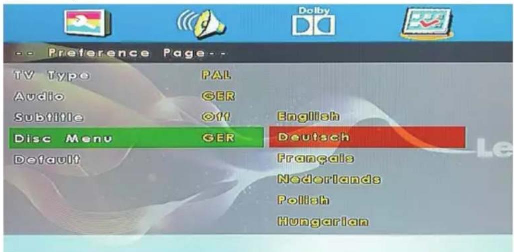 LENCO DVL1662 - Discmenu - 1