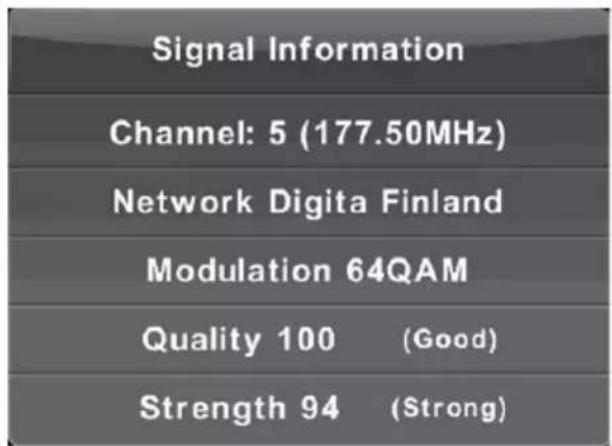 LENCO DVL1662 - Signal Information (Información de BCH) - 1