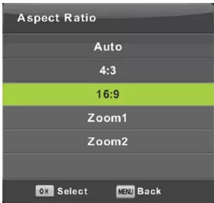 LENCO DVL1662 - Aspect Ratio (Aspectverholding) - 1