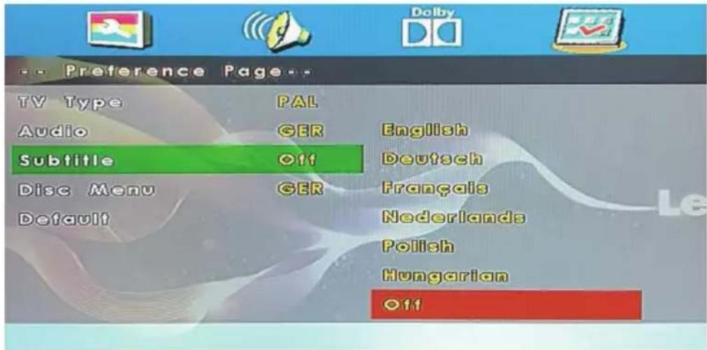 LENCO DVL1662 - Untertitel - 1